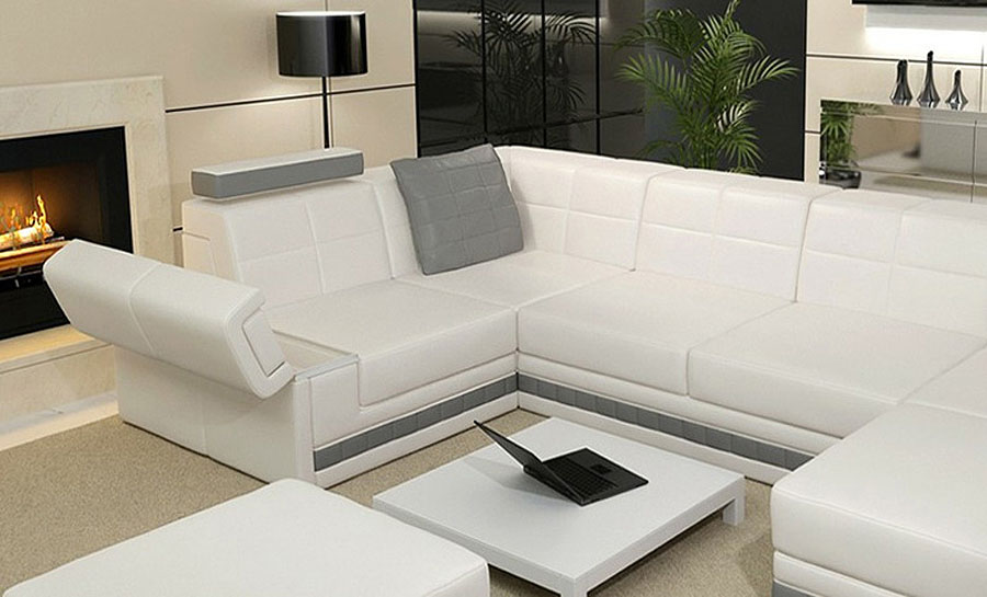 Yarra -1 Leather Sofa Lounge Set